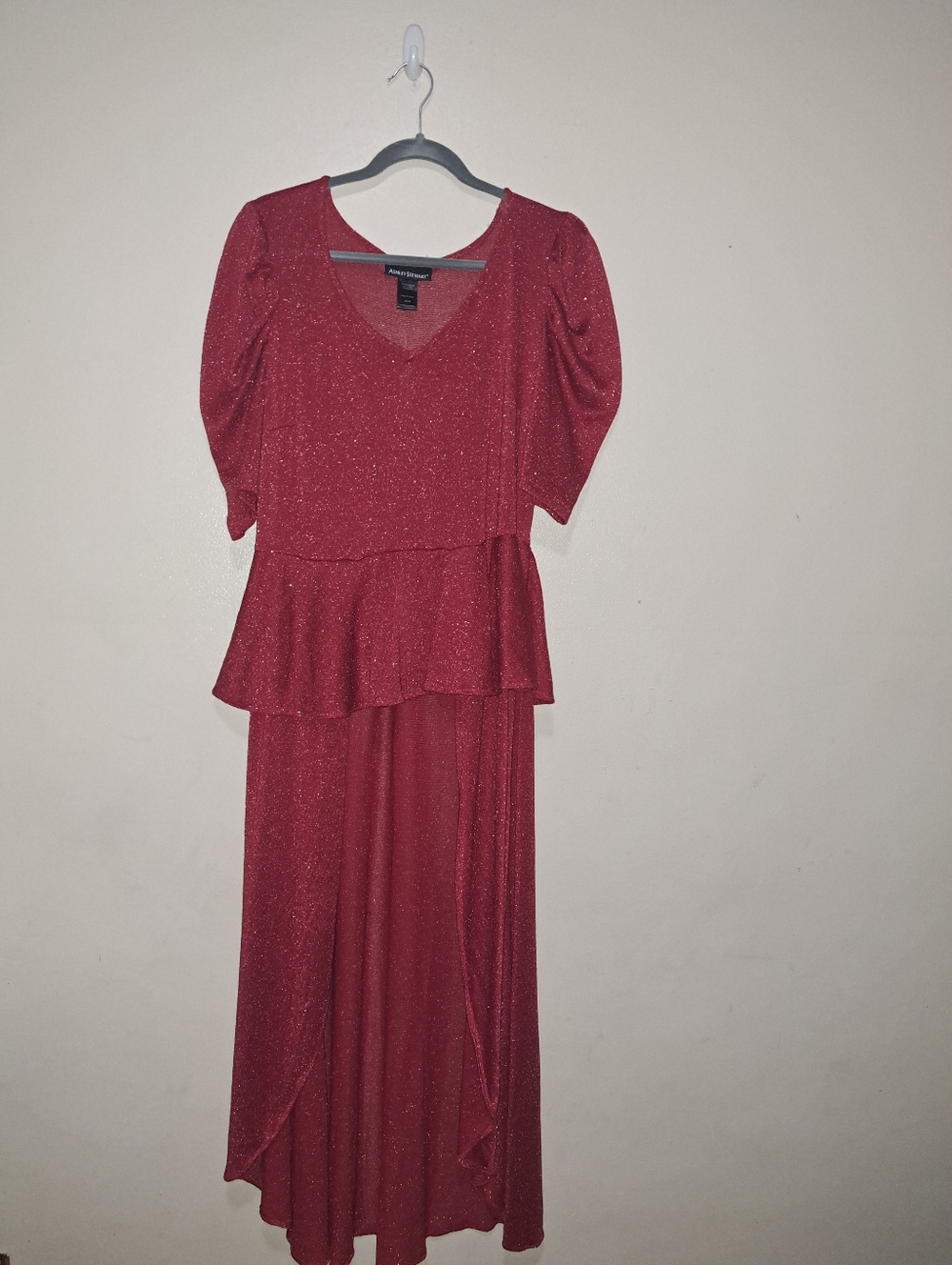 Ashley Stewart  Sparkling Red High/Low Top